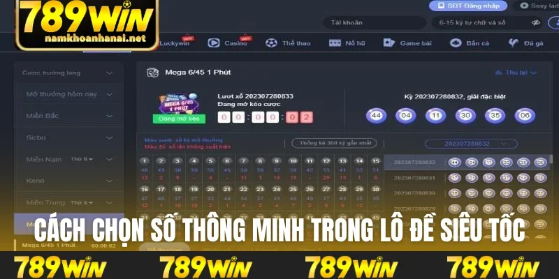 Cách chọn số thông minh trong lô đề siêu tốc
