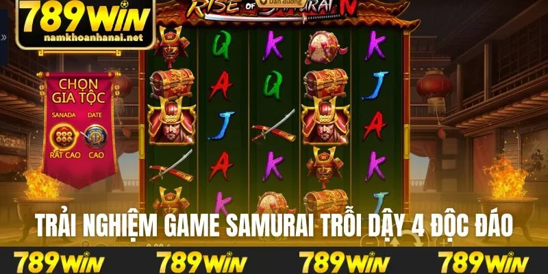 Trải nghiệm game Samurai Trỗi Dậy 4 với chủ đề độc đáo